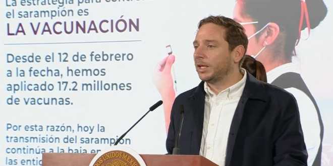 Contagio de sarampión va a la baja