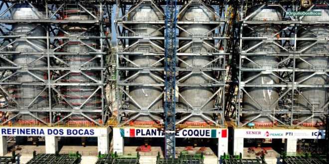 Exporta Dos Bocas 445 mil toneladas de coque en 2026