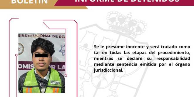Por delitos contra la salud detiene la SSPC a un masculino