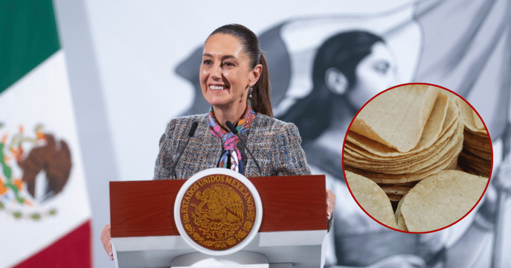 Sheinbaum niega aumento en precio de la tortilla