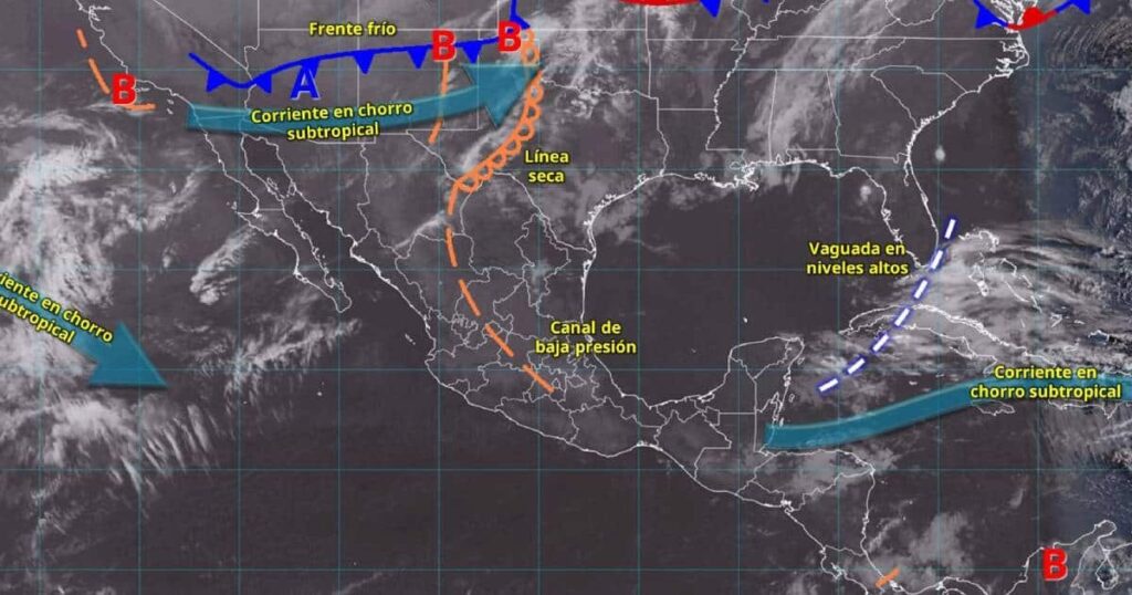 Clima hoy en México: frente frío, tormentas eléctricas y calor intenso