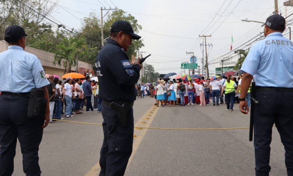 Así fue el operativo de seguridad durante el Viacrucis 2026 en Tamulté