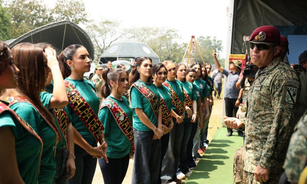 De la pasarela al campo militar: embajadoras visitan “La Gran Fuerza de México”