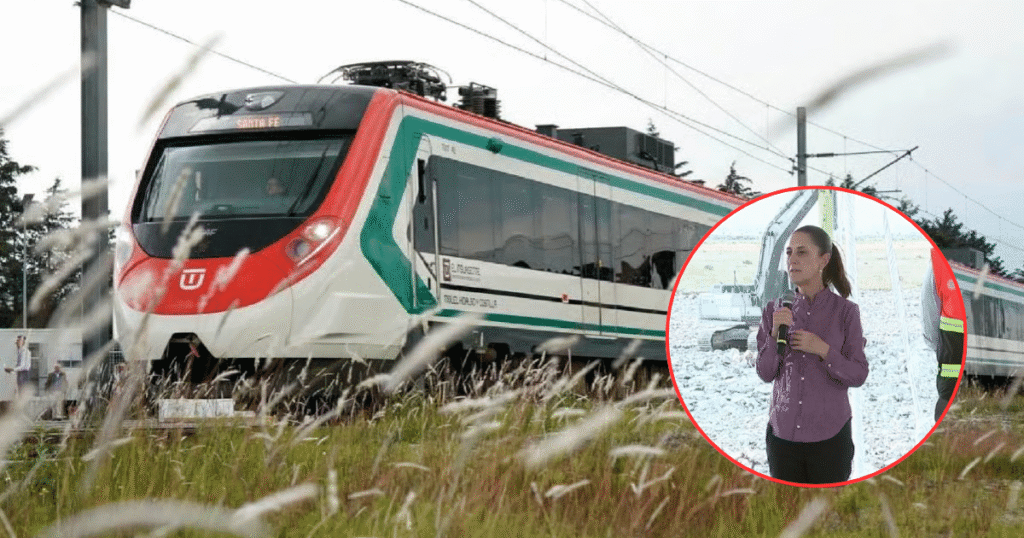 Sheinbaum supervisa obras del Tren México-Pachuca