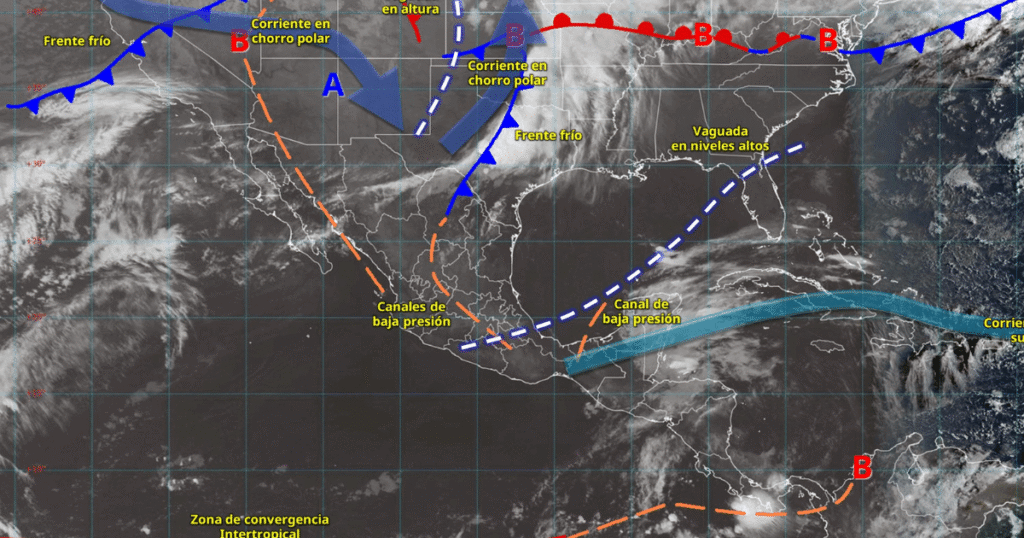 Lluvias fuertes y tormentas eléctricas impactarán el sureste y la península de Yucatán