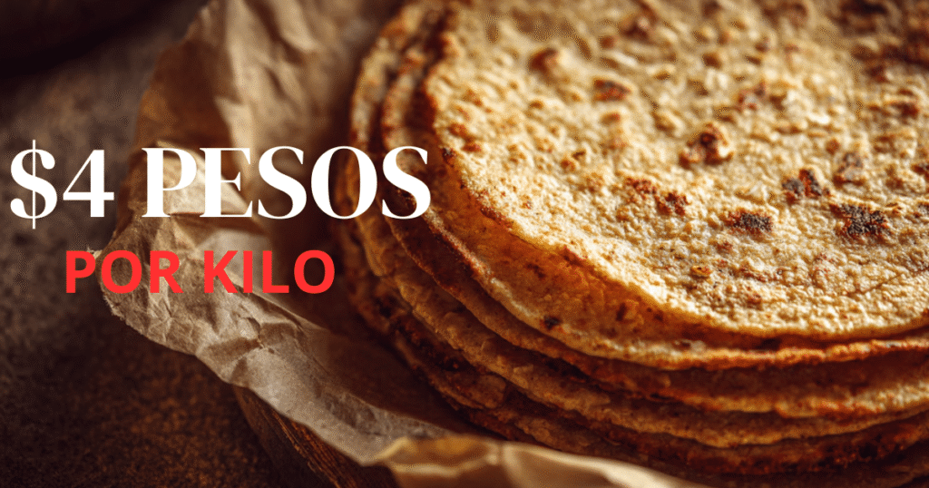 Precio de la tortilla podría subir hasta 4 pesos por kilo en abril por alza en insumos