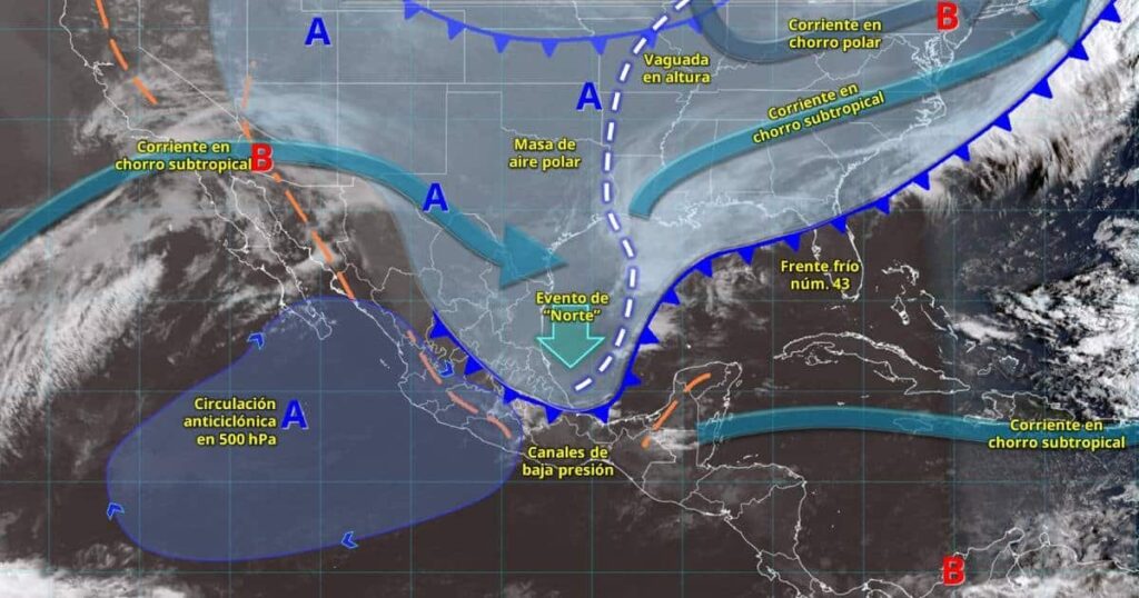 Pronóstico del clima en México: lluvias, viento y calor este día