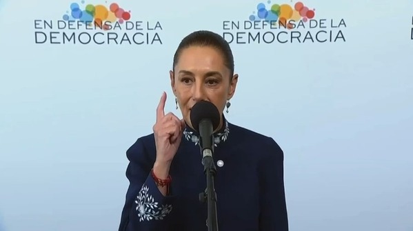 Sheinbaum descarta crisis con España y defiende la democracia