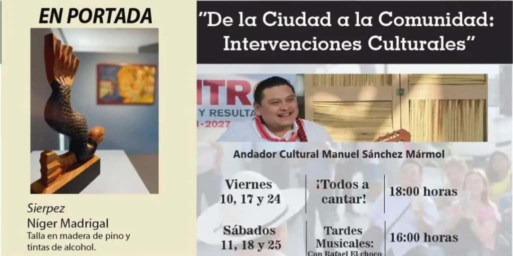 Centro lanza agenda cultural con eventos gratuitos