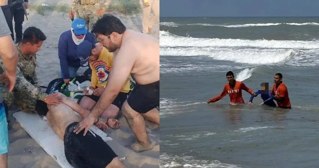 Semar rescata a personas en ahogamiento