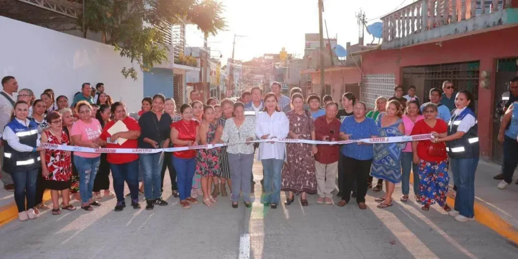 Villahermosa Tabasco: Yolanda Osuna inaugura obra sanitaria