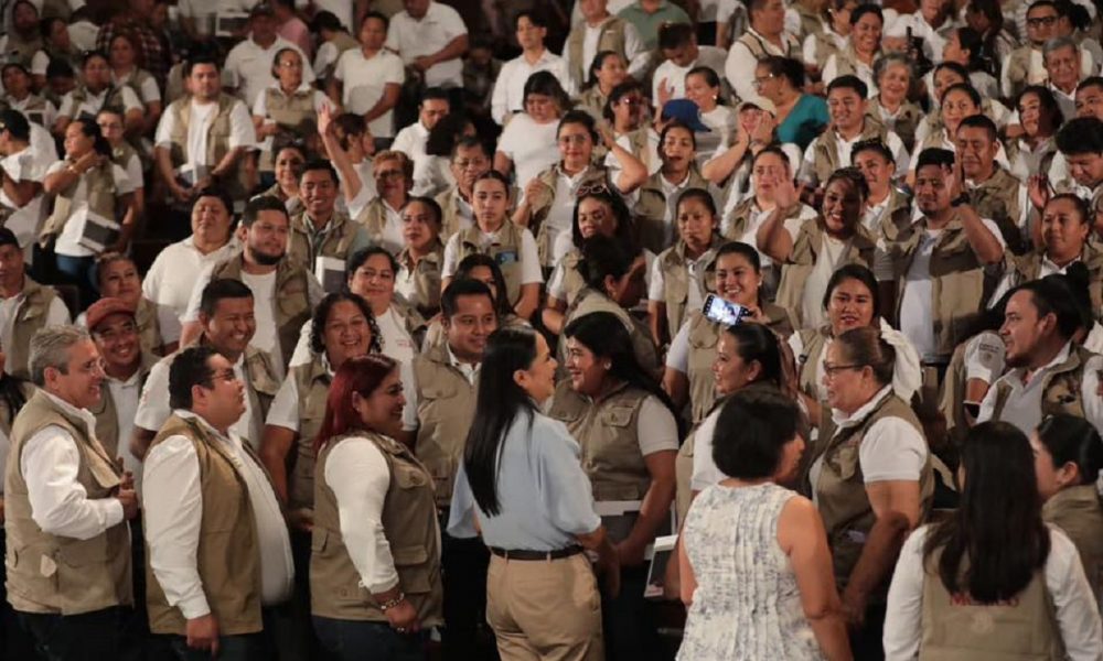 Secretaria de Bienestar sostiene encuentro con Servidores de la Nación en Tabasco
