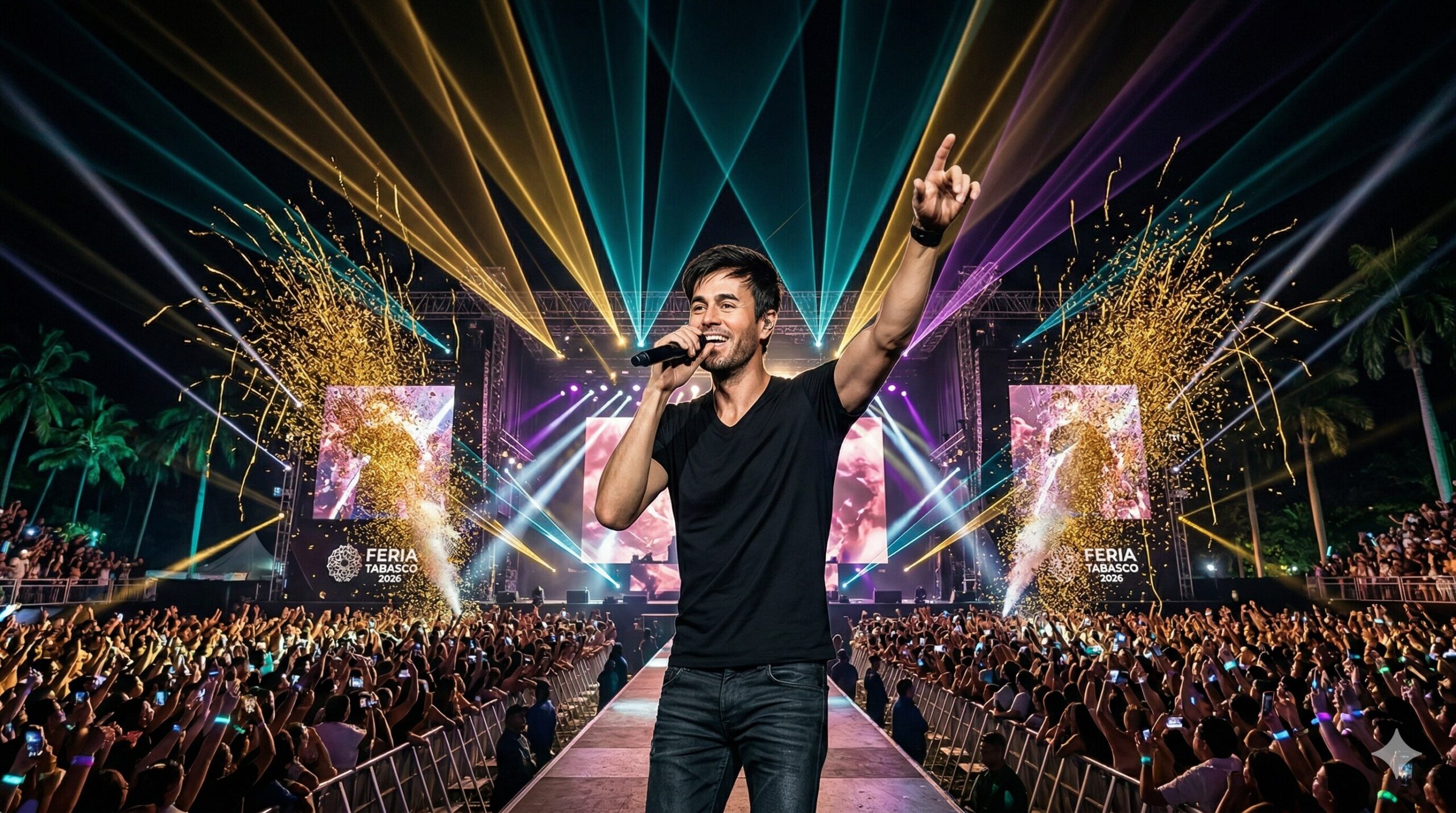 Enrique Iglesias en la Feria Tabasco 2026 — Concierto Gratuito en Foro Tabasco