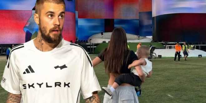 Hijo de Bieber baila mientras ve a su papá ensayar