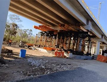 Tramo 5 del Tren Maya con hundimiento; reportan reforzamiento