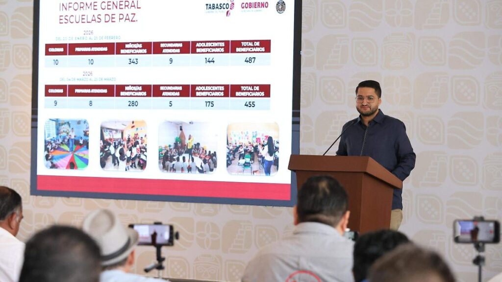 Suman 32 mil servicios en Jornadas y Escuelas de Paz en tres meses en Tabasco