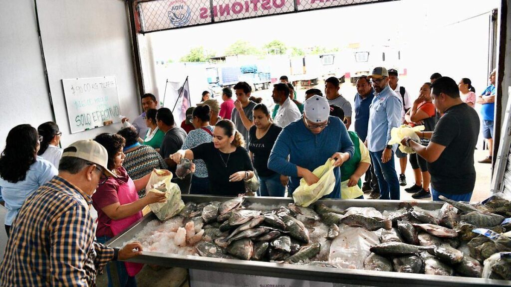 Javier May destaca la comercialización directa y producción de pescadores de Tabasco