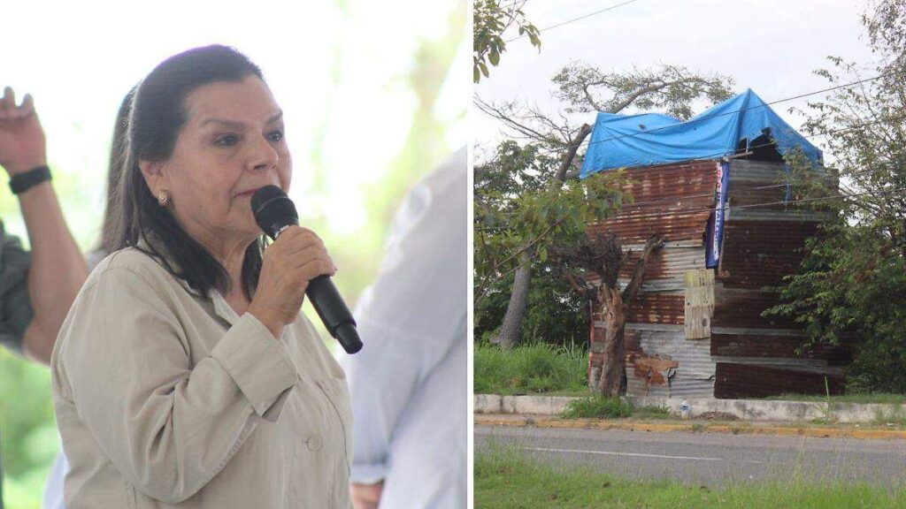 Retiran casa viral de lámina de dos pisos de beliceño-mexicano
