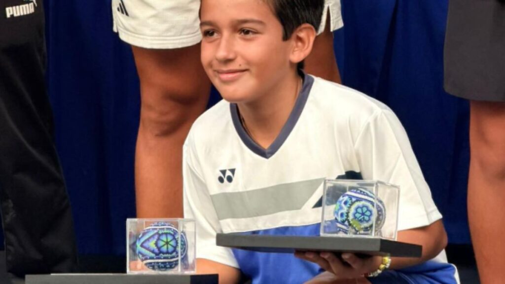 Tenista tabasqueño de solo 9 años conquista nacional en San Luis Potosí