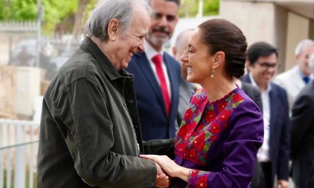 Claudia Sheinbaum comparte encuentro con Serrat en Barcelona