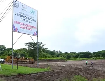 Primera etapa de construcción de transformadores de subestación de CFE en Nacajuca ya concluyó, reporta Gobernador