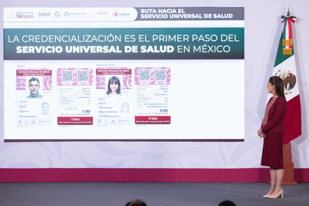 Sheinbaum anuncia decreto presidencial para el Servicio Universal de Salud