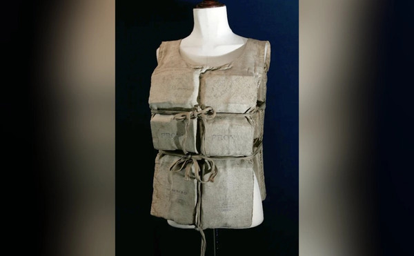 Más de 900 mil dólares por un chaleco salvavidas de una superviviente del Titanic