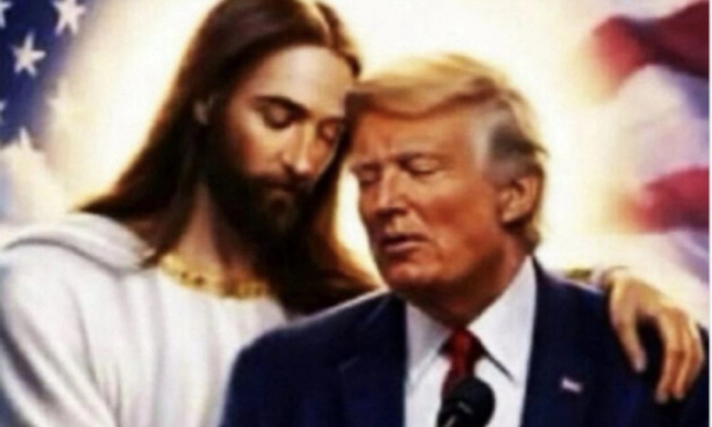 Trump insiste en usar imagen religiosa como bandera de sus controversias