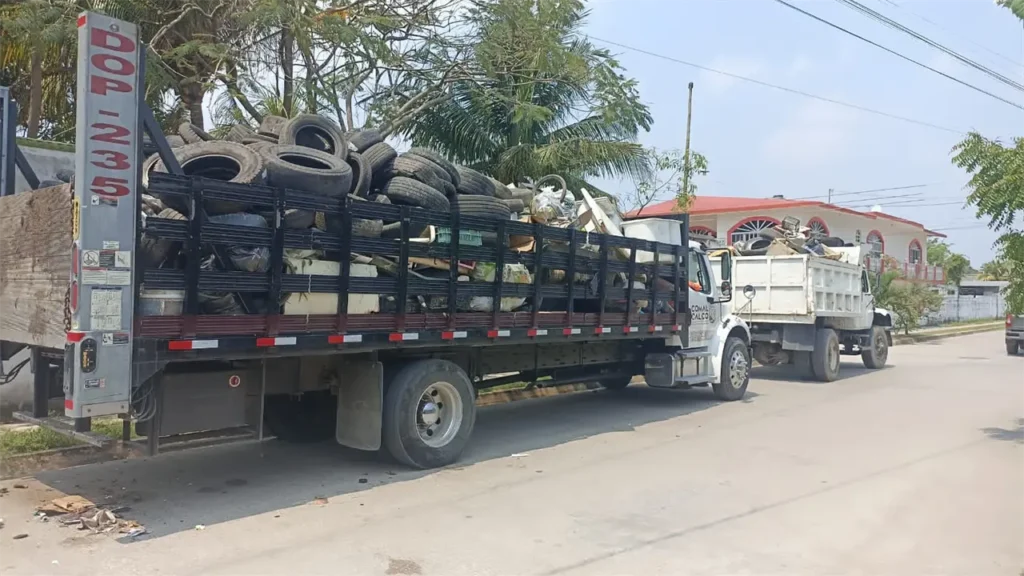 Se distingue Comalcalco en Jornada Estatal de Descacharrización; recolecta 152 toneladas de cacharros y llantas