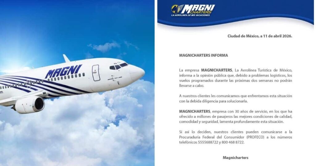 ¿Y los usuarios? Piden a Profeco intervenir tras suspensión de Magnicharters