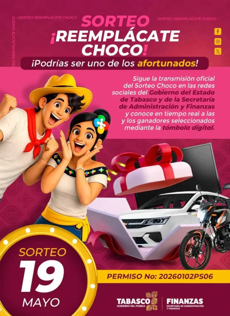 Publican lista oficial de ganadores del Sorteo Reemplácate Choco 2026
