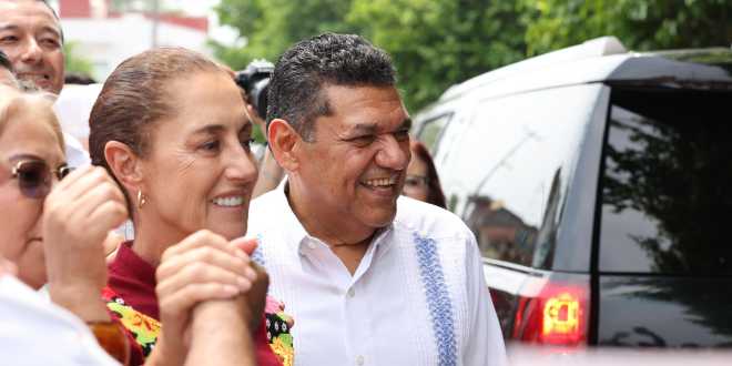 Reconoce Sheinbaum gestión de Javier May