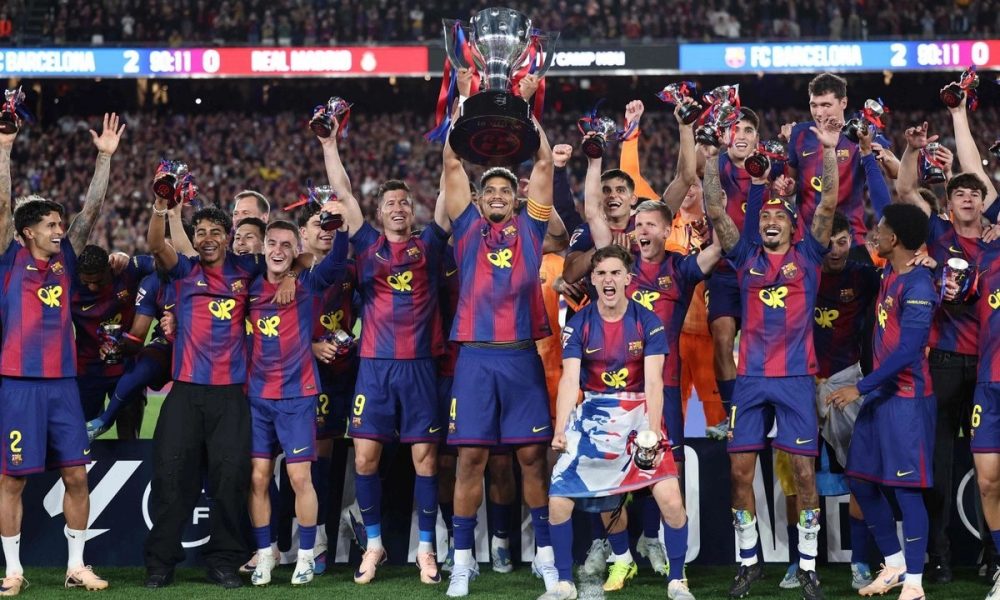 Barcelona conquista la Liga española tras vencer 2-0 al Real Madrid
