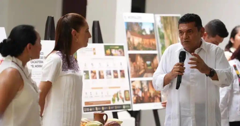 Claudia Sheinbaum impulsa “Precio Justo para el Cacao” y nueva planta de Chocolate Bienestar en Tabasco