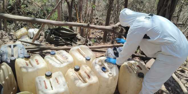 Semar y FGR desmantelan tres laboratorios clandestinos en Sinaloa