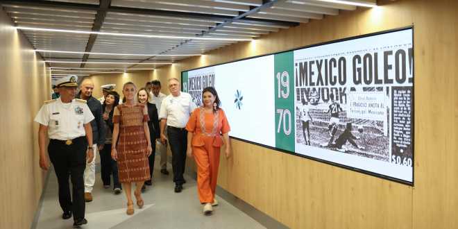 La presidenta Claudia Sheinbaum Pardo inauguró oficialmente la primera fase de la remodelación integral del Aeropuerto Internacional de la Ciudad de México (AICM) ‘Benito Juárez’.