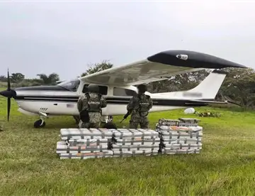 Estados Unidos revela que participó en rastreo de avioneta asegurada en Tabasco con 600 kilos de droga