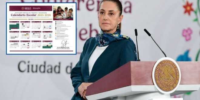 Calendario escolar de la SEP se queda como está: Sheinbaum