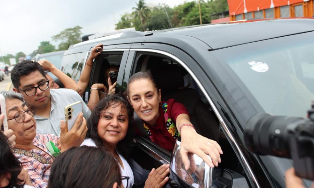 Claudia Sheinbaum continúa su gira por Tabasco