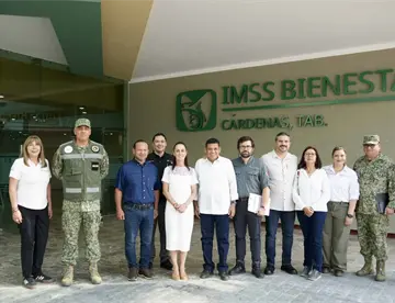 Empresa que se quedó del periodo de la corrupción atrasó entrega de hospital de Cárdenas: Sheinbaum
