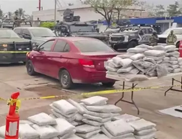 Incautan vehículo con 150 kilos de marihuana en Villahermosa