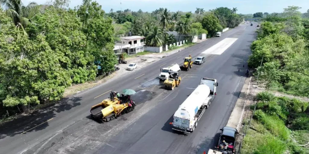 Mejoras Movilidad: Repavimentación Carretera Tabasco