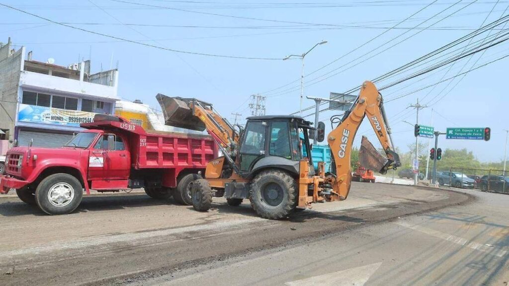 Rehabilitación de vialidades continúa en Villahermosa, checa en qué lugares y horarios