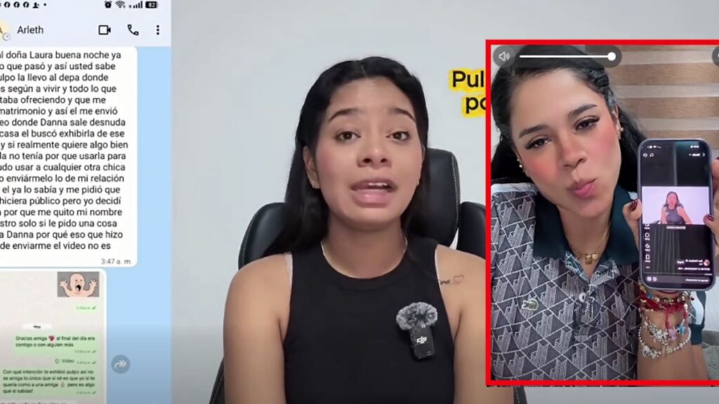 Danna acusó a Arleth de filtrar video íntimo de El Pulpo y esta le responde