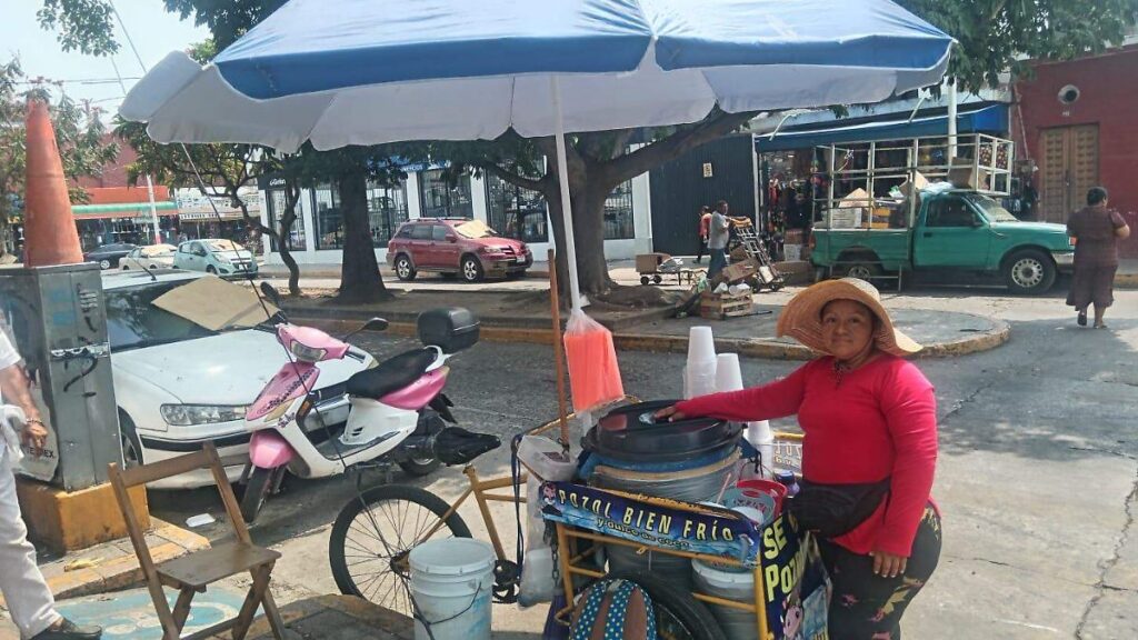 Comerciantes ambulantes enfrentan riesgos diarios y altas temperaturas en Villahermosa