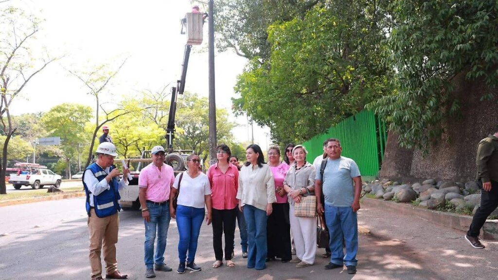 Encabeza Yolanda Osuna rehabilitación de alumbrado en boulevard Adolfo Ruiz Cortines