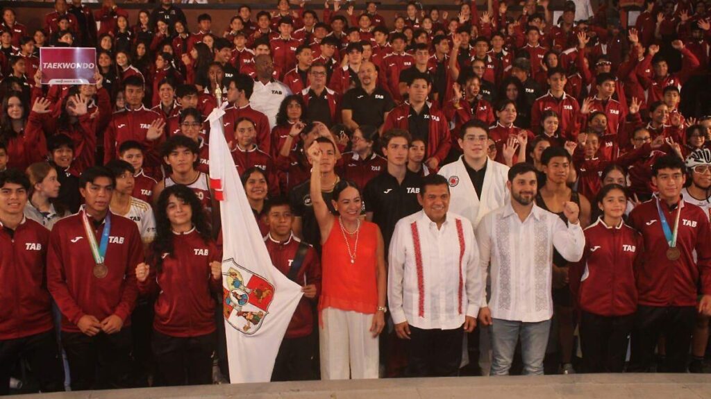 Tabasco abanderó a 376 atletas rumbo a la Olimpiada Nacional 2026