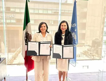 Firma Osuna convenio con PNUD México para fortalecer programa Mujeres al Centro