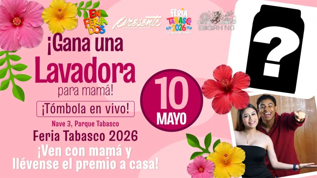 SIT, Enferiados y Big Rhino festejarán a las madres en la Feria Tabasco 2026