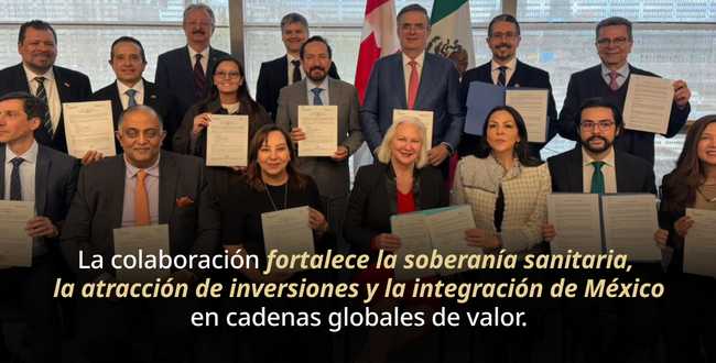 México y Canadá fortalecen la cooperación en salud e industria farmacéutica mediante misión comercial